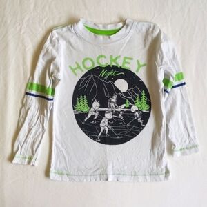 joe fresh hockey night graphic long sleeve shirt 3T toddler boys